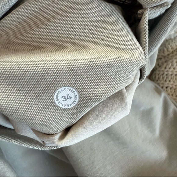 Lululemon ABC Pant Mens 34 Khaki Slim-Fit 5 Pocket Warpstreme Performance Golf - Picture 6 of 7